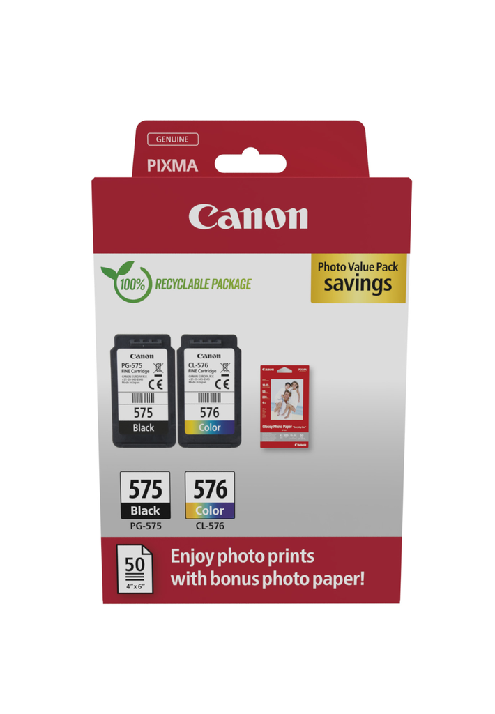 Pack Canon PG-575/CL-576 / 5438C004 4 couleurs