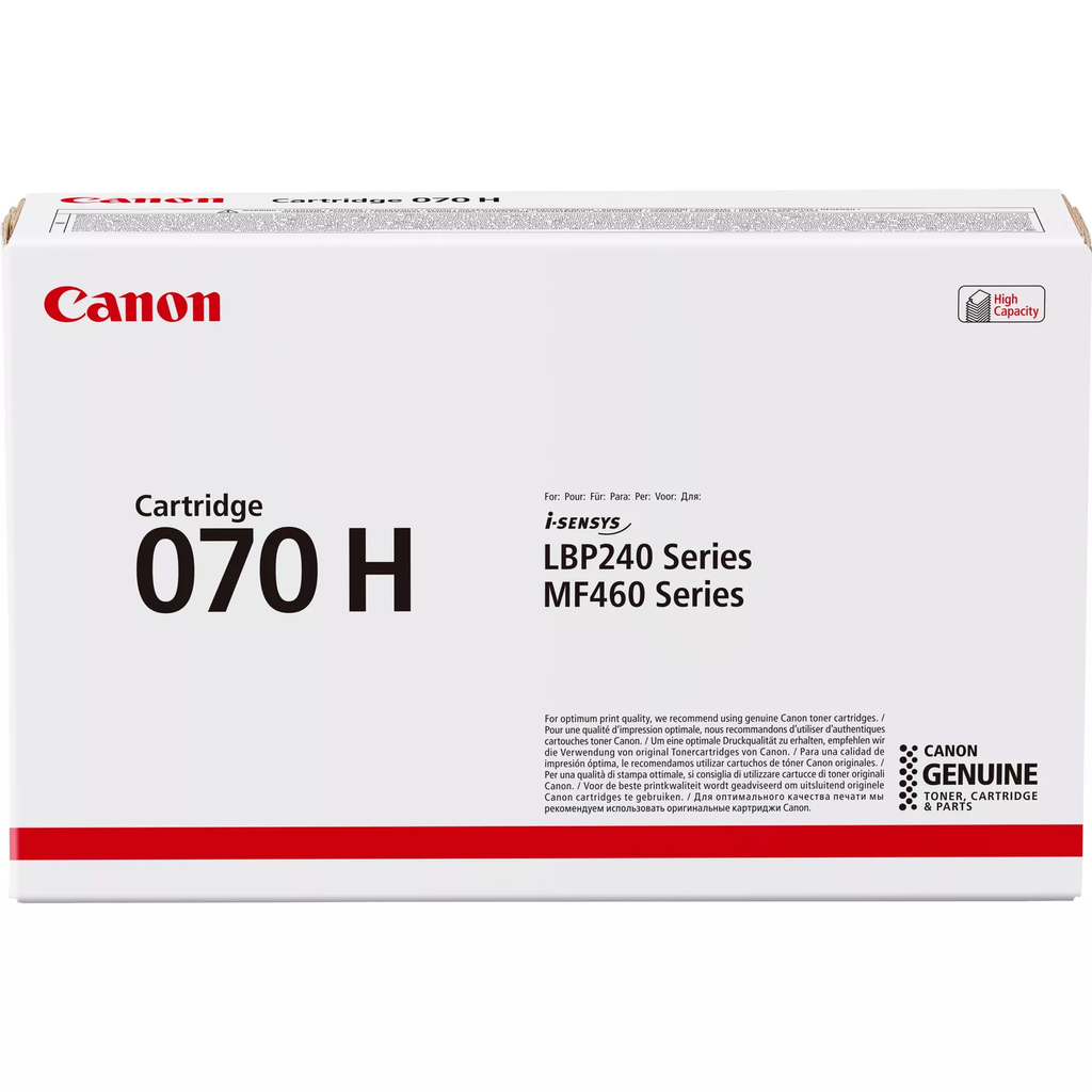 Canon 070H / 5640C002 black XL toner, 10,200 pages