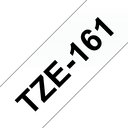 Ruban laminé Brother TZe-161 / TZE161, noir sur transparent, 36 mm x 8 m