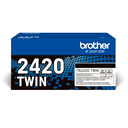 Brother TN-2420TWIN / TN2420TWIN black toner twin pack XL, 2 x 3,000 pages
