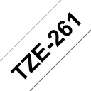 Brother TZe-261 / TZE261 laminated tape, black on white, 36 mm x 8 m
