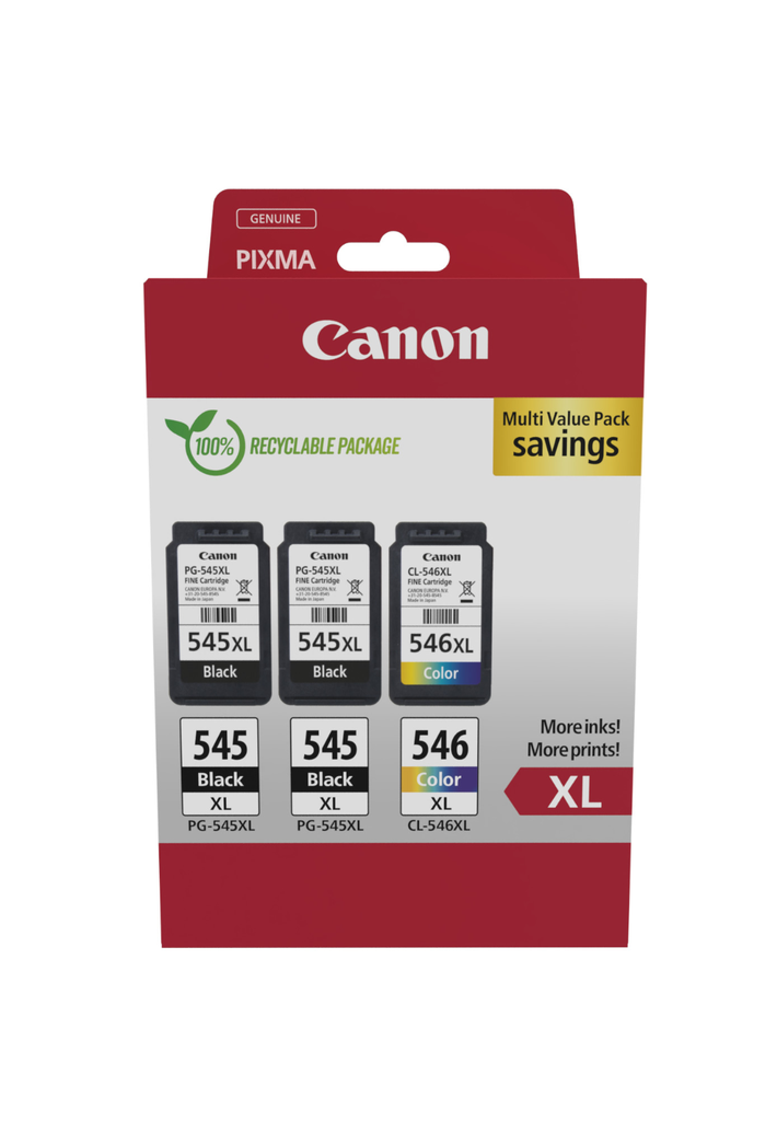 Pack Canon PG-545XL/CL-546XL / 8286B013 4 couleurs XL