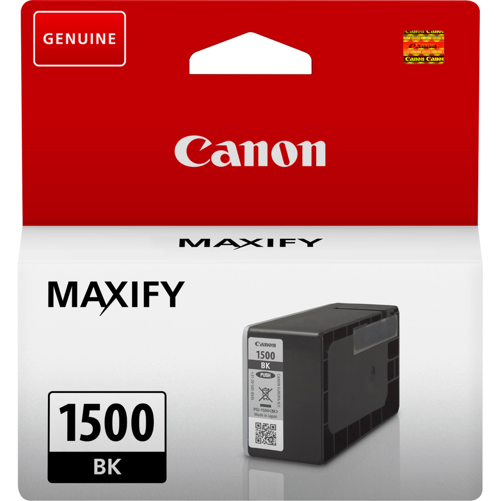 Canon PGI-1500BK / 9218B001 black ink cartridge, 124 ml