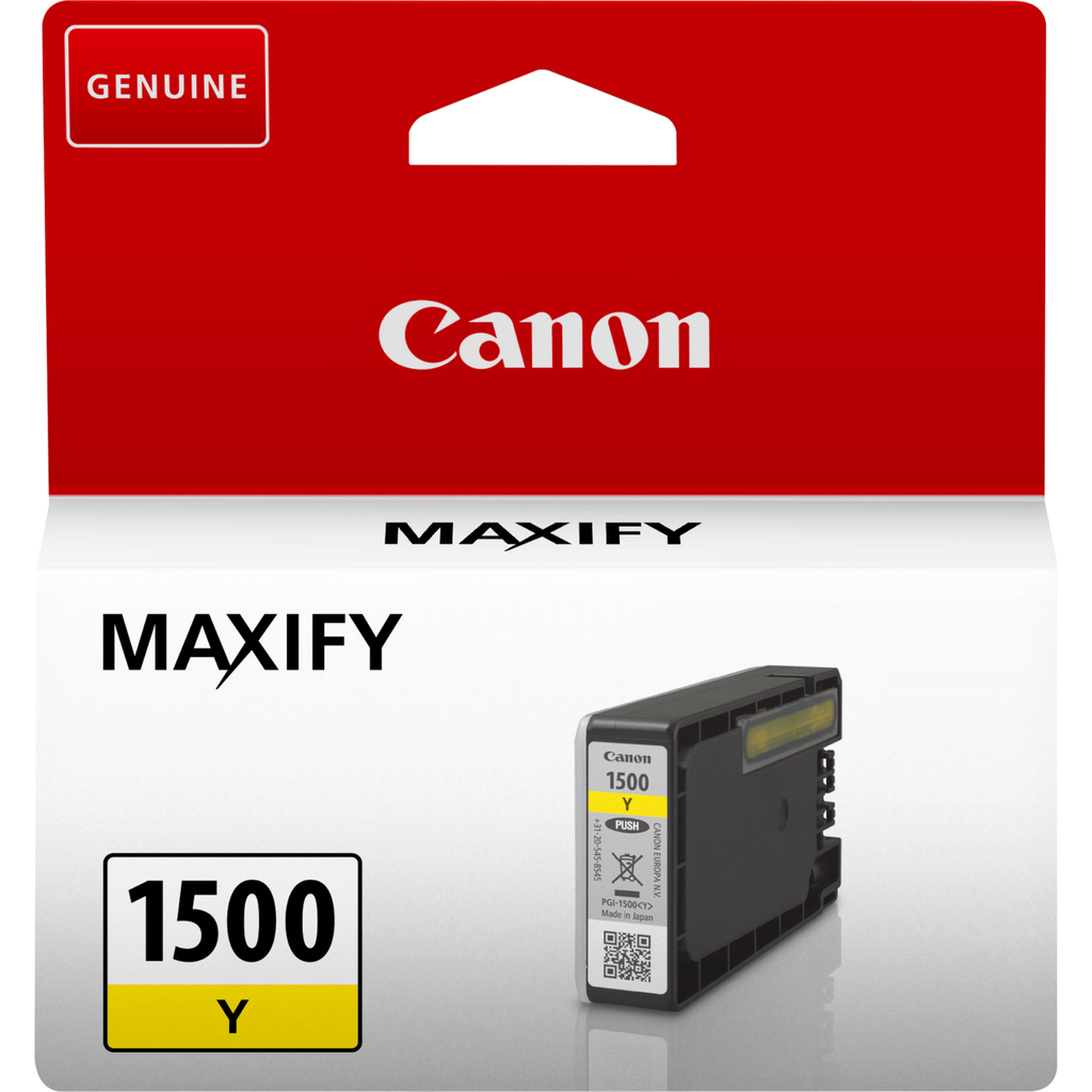 Cartouche d'encre Canon PGI-1500 / 9231B001 jaune, 45 ml