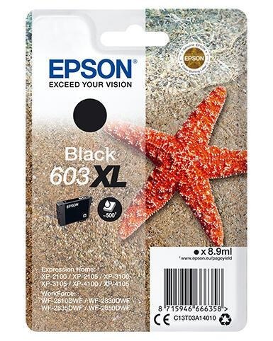 Cartouche d'encre Epson 603XL / C13T03A14010 noire, 89 ml