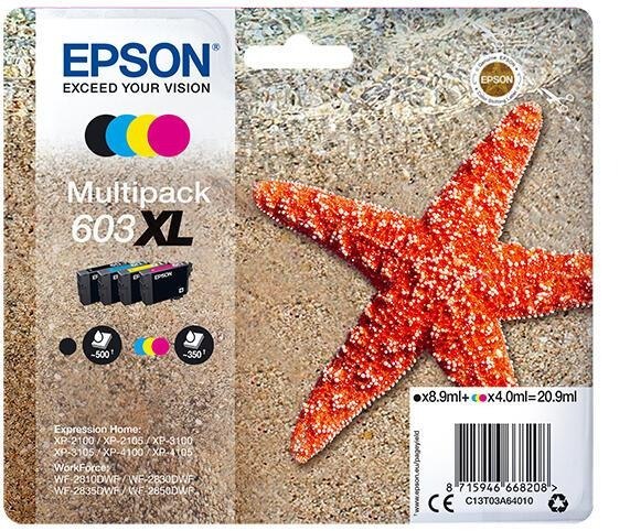 [C13T03A64010] Cartouche d'encre Epson 603XL / C13T03A64010 4 couleurs, 4 ml