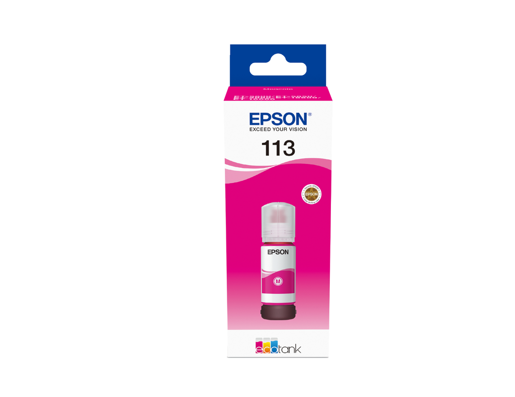 Bouteille d'encre Epson 113 / C13T06B340 magenta, 6 000 pages
