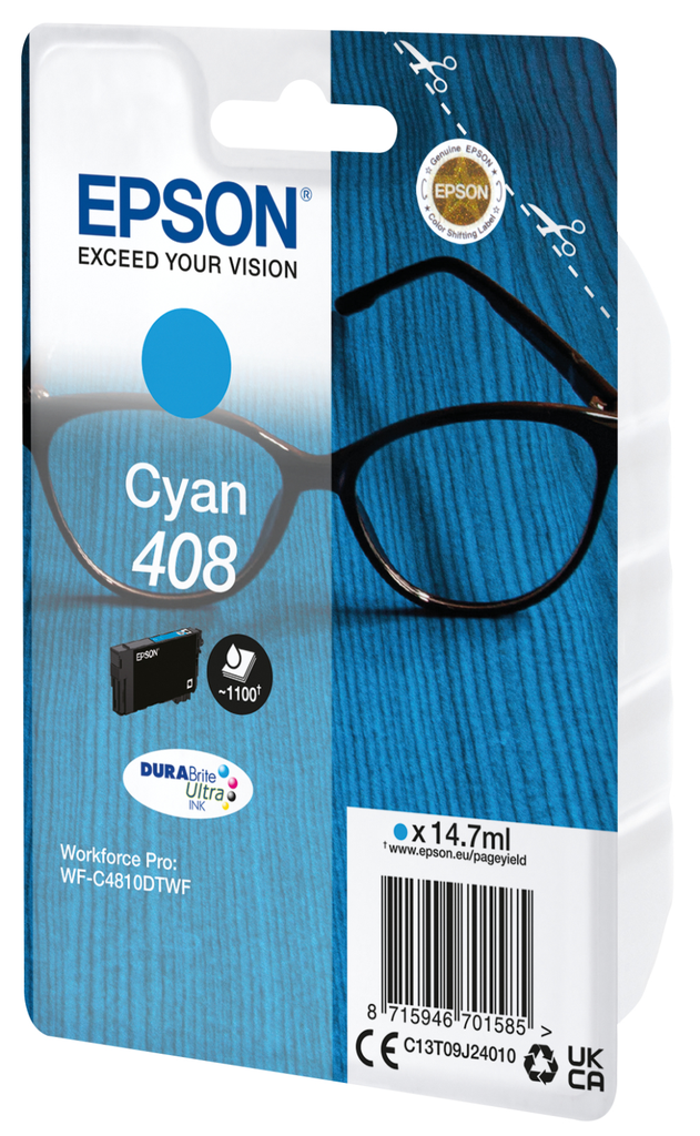 [C13T09J24010] Tintenpatrone Epson C13T09J24010 Cyan, 1.100 Seiten