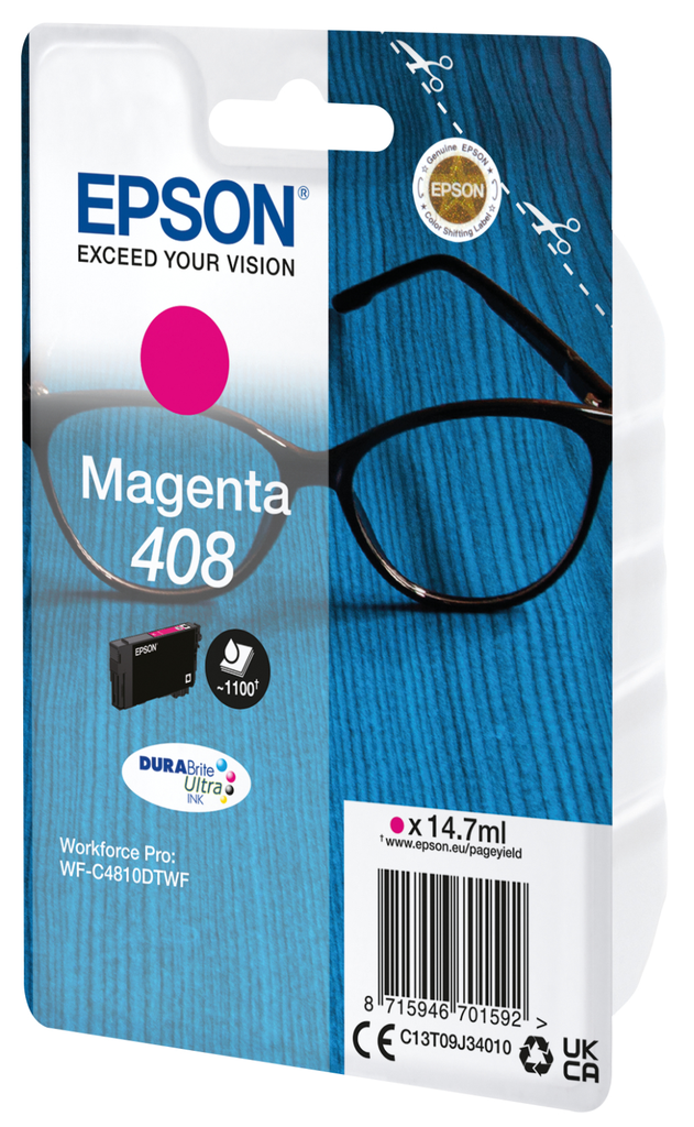 [C13T09J34010] Epson C13T09J34010 magenta ink cartridge, 1,100 pages