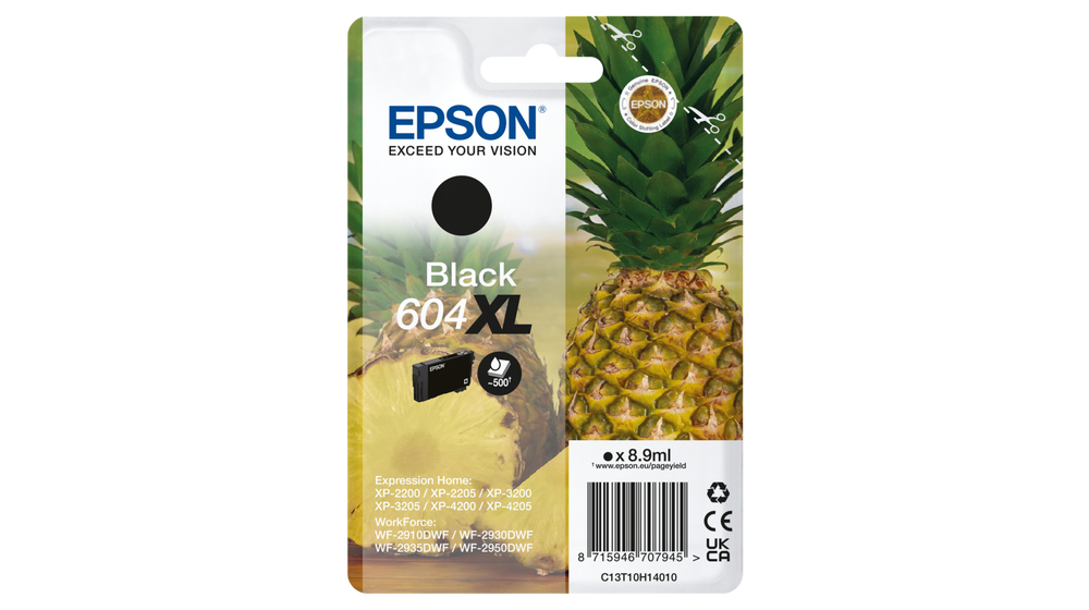 [C13T10H14010] Tintenpatrone Epson 604XL / C13T10H14010 Schwarz XL, 500 Seiten