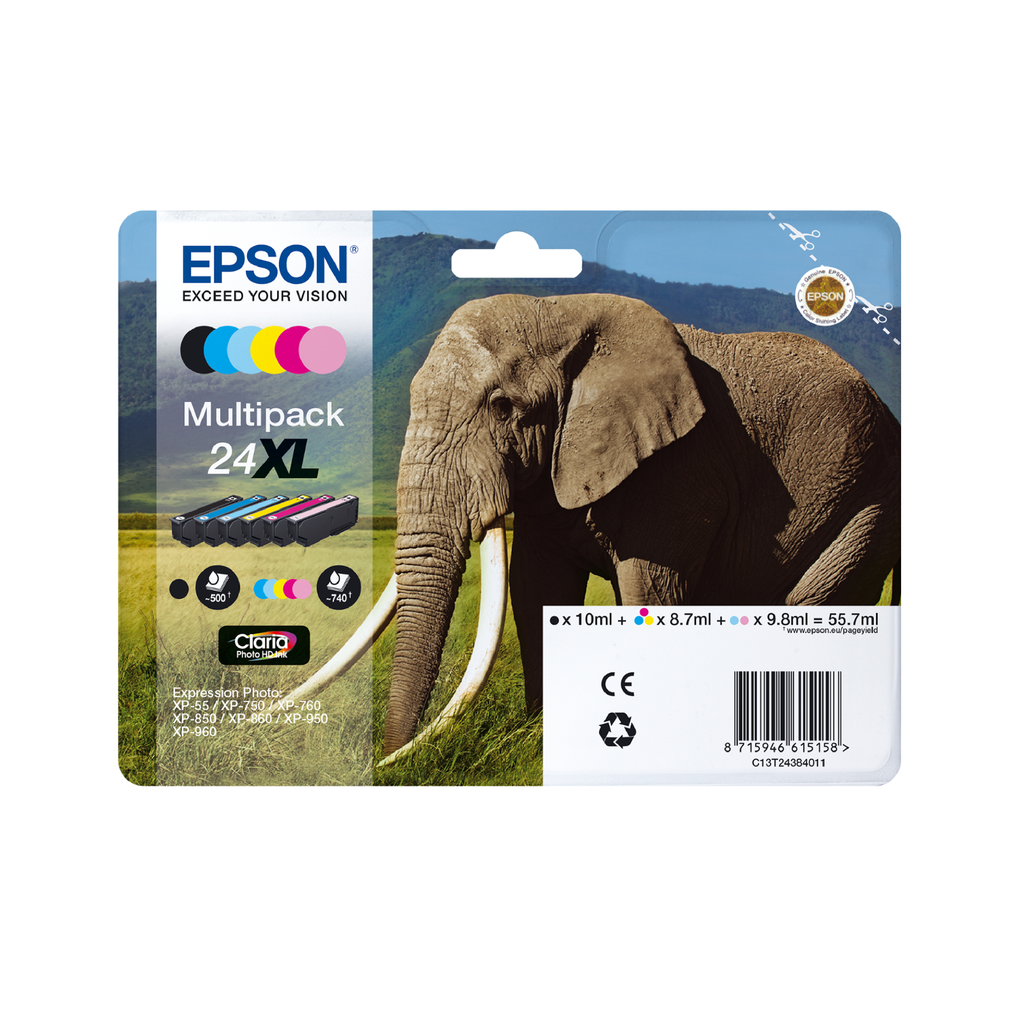 [C13T24334012] Tintenpatrone Epson 24XL / C13T24334012 Magenta XL, 740 Seiten
