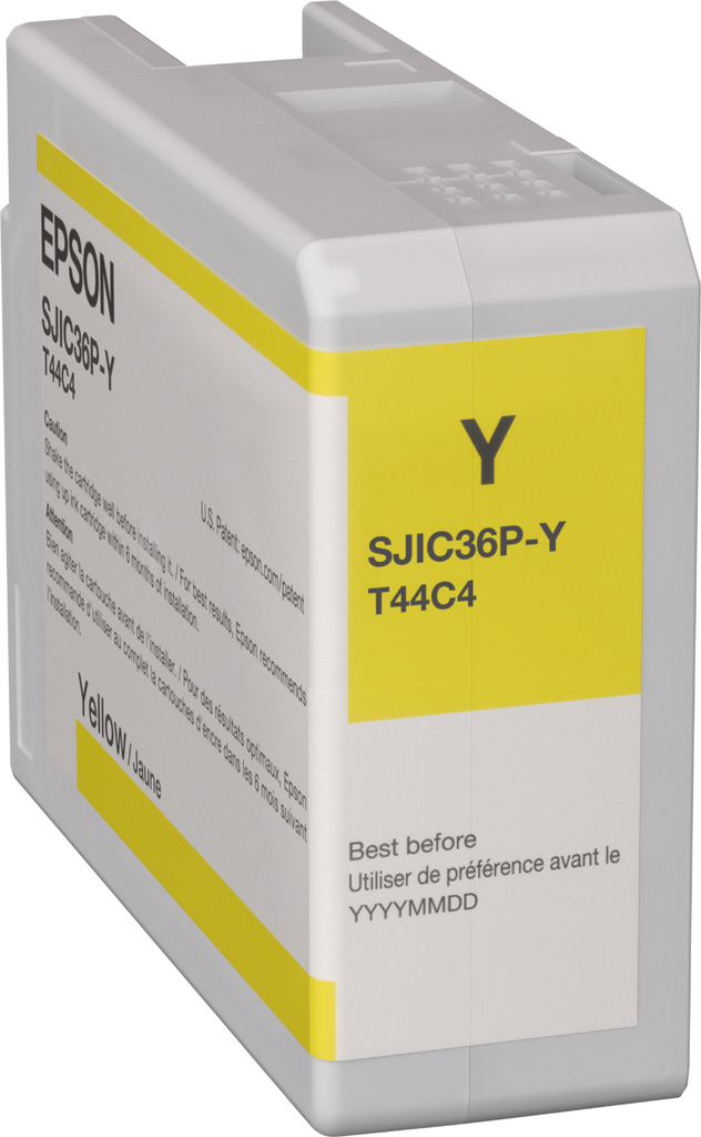 Cartouche d'encre Epson SJIC36PY / C13T44C440 jaune, 80 ml