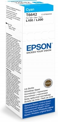 Tintenflasche Epson T6642 / C13T66424A Cyan, 70 ml
