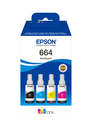 Bouteille d'encre Epson 664 / C13T664640 4 couleurs, 70 ml