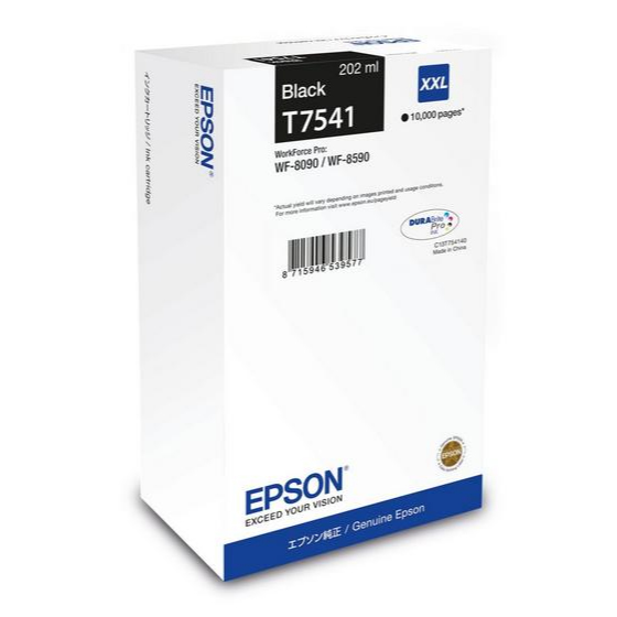 Tintenpatrone Epson T7541 / C13T75414N Schwarz XXL, 10.000 Seiten