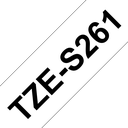 Brother TZe-S261 / TZES261 strong adhesive tape, black on white, 36 mm x 8 m