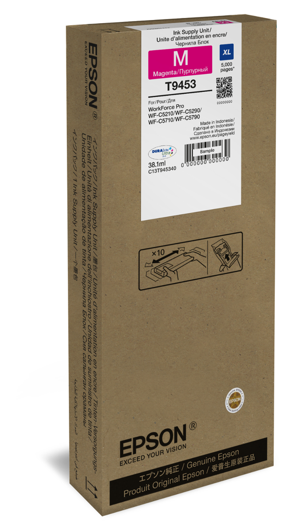 Tintenpatrone Epson T9453 / C13T945340 Magenta XL, 5.000 Seiten