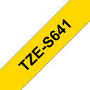 Brother TZe-S641 / TZES641 strong adhesive tape, black on yellow, 18 mm x 8 m