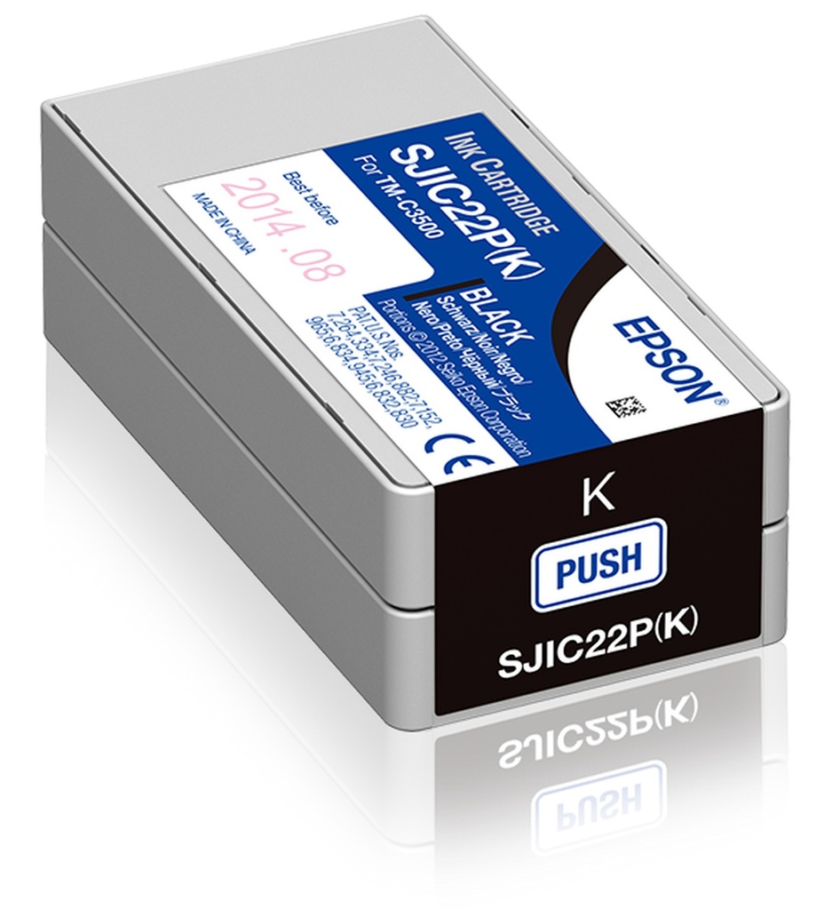 Cartouche d'encre Epson SJIC22PK / C33S020601 noire, 326 ml