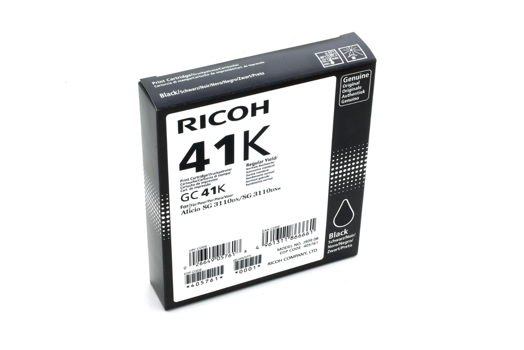 [405761] Cartouche d'encre Ricoh GC41K / 405761 noire