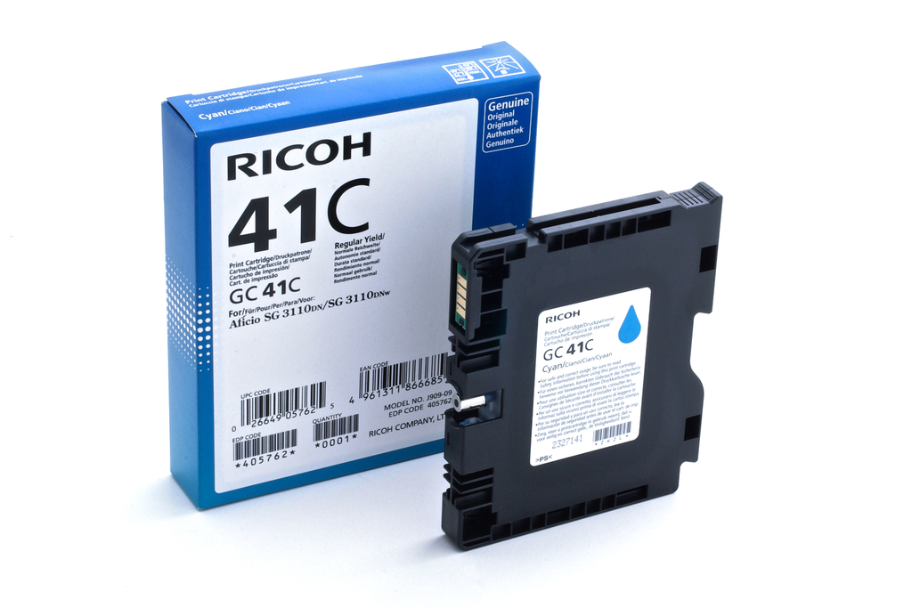 [405762] Tintenpatrone Ricoh GC41C / 405762 Cyan