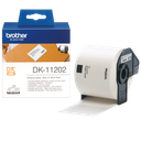 Brother DK-11202 / DK11202 die-cut labels, black on white, 62 x 100 mm, 300 labels