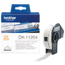 Brother DK-11204 / DK11204 die-cut labels, black on white, 17 x 54 mm, 400 labels