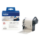 Brother DK-22113 / DK22113 continuous film roll, black on clear, 62 mm x 15.24 m