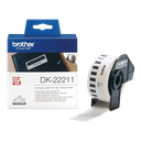Brother Endlosfilmrolle DK-22211 / DK22211, schwarz auf weiß, 29 mm x 15,24 m