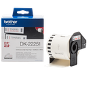 Brother DK-22251 / DK22251 continuous paper roll, black and red on white, 62 mm x 15.24 m