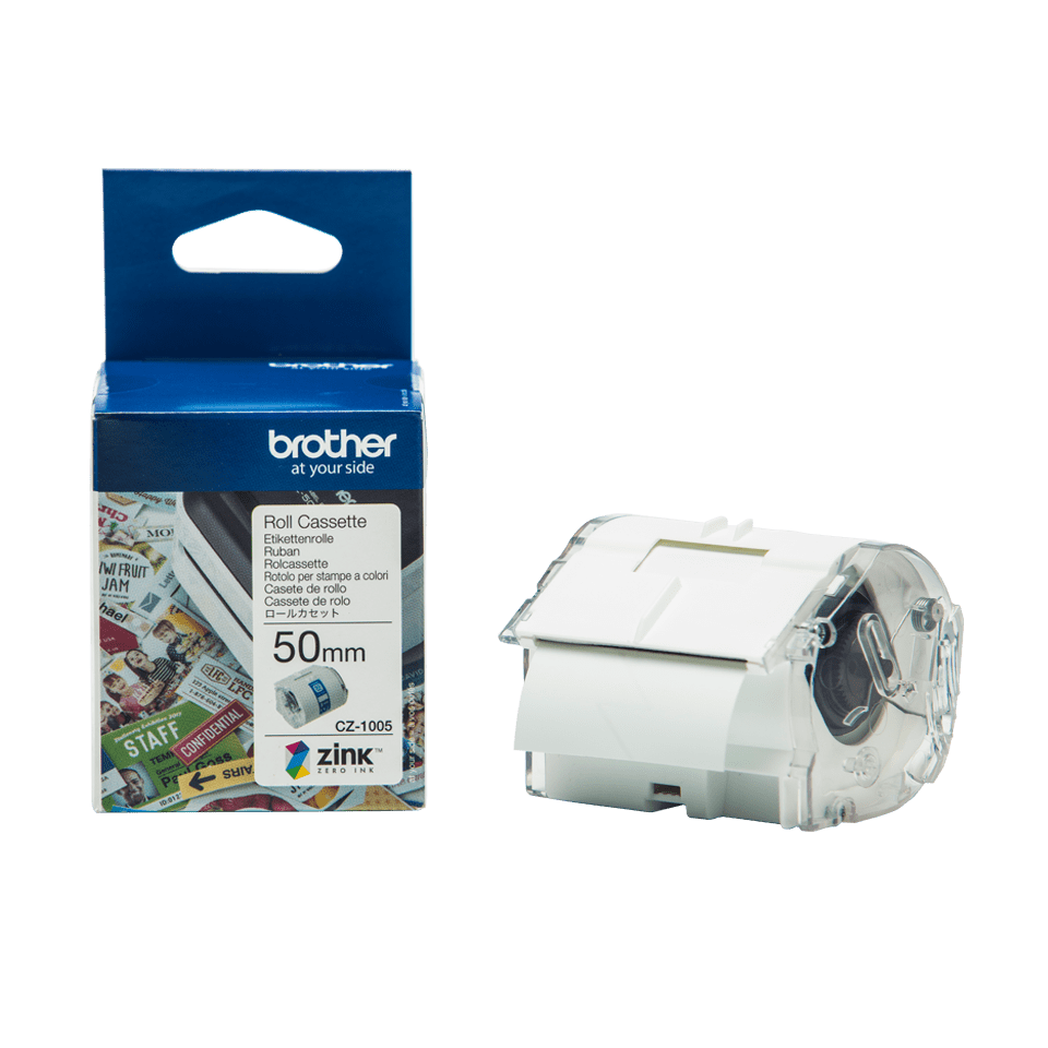 [CZ1005] Brother Vollfarb-Etikettenrolle CZ-1005 / CZ1005, 50 mm x 5 m