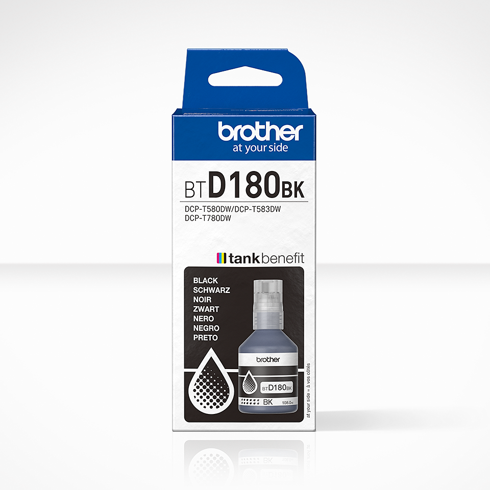 [BTD180BK] Brother BT-D180BK / BTD180BK black ink bottle, 7,500 pages