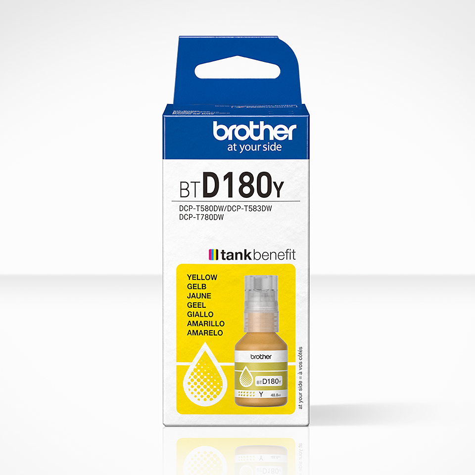 [BTD180Y] Brother BT-D180Y / BTD180Y yellow ink bottle, 5,000 pages