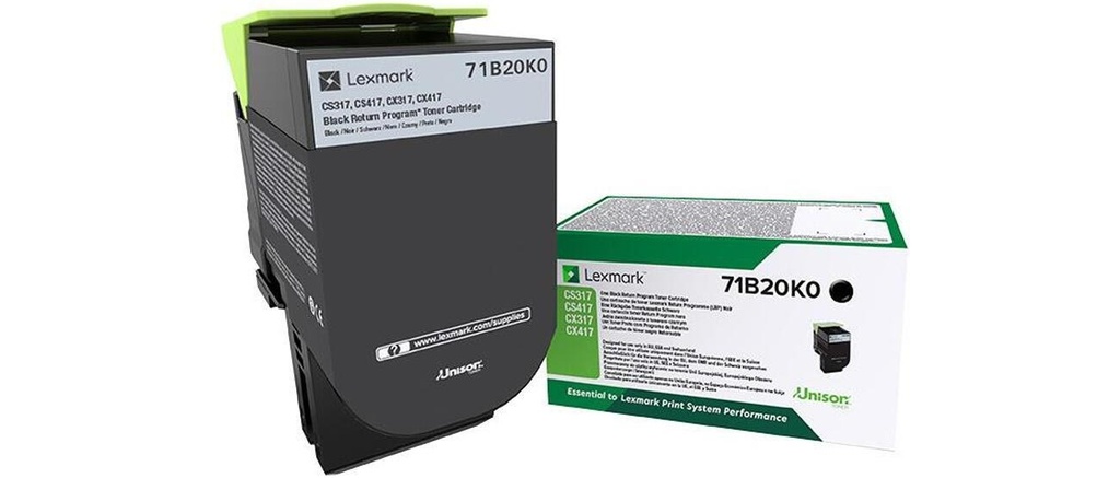 Lexmark 71B20K0 black toner