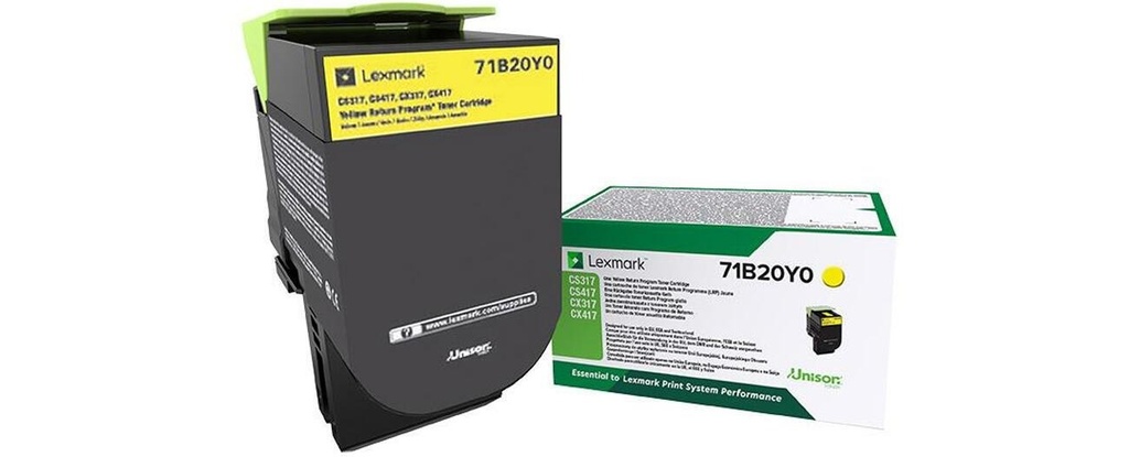 [71B20Y0] Lexmark 71B20Y0 yellow toner