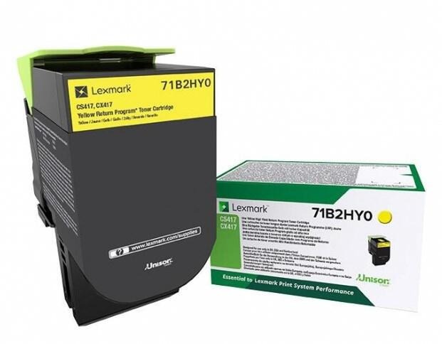 Toner Lexmark 71B2HY0 jaune