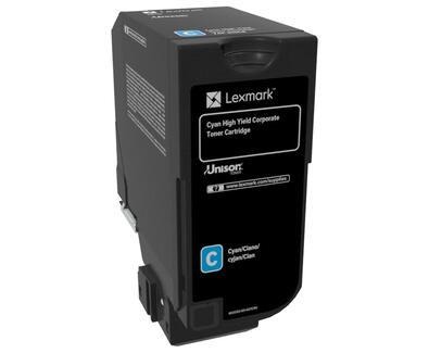 Lexmark 74C2HCE cyan XXL toner