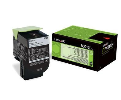 Toner Lexmark 802K / 80C20K0 noir