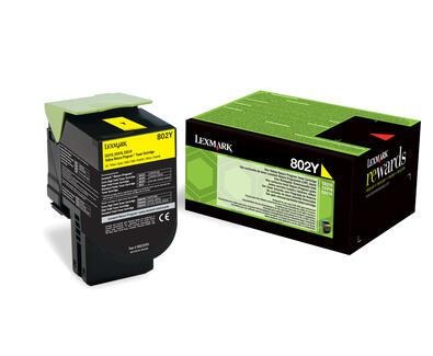 Toner Lexmark 802Y / 80C20Y0 jaune, 1 000 pages