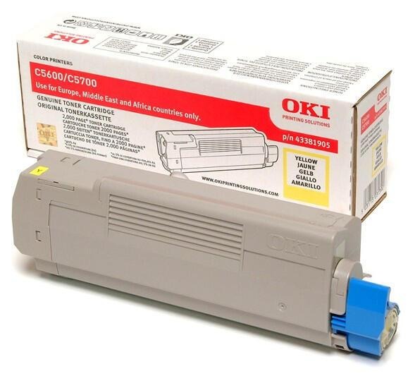 OKI 43381905 yellow toner