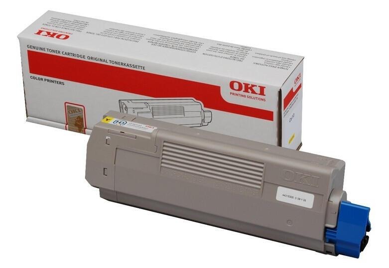OKI 44315305 yellow toner, 6,000 pages