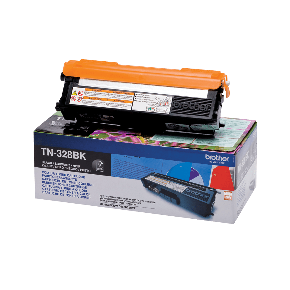 Brother TN-328BK / TN328BK black toner XXL, 6,000 pages