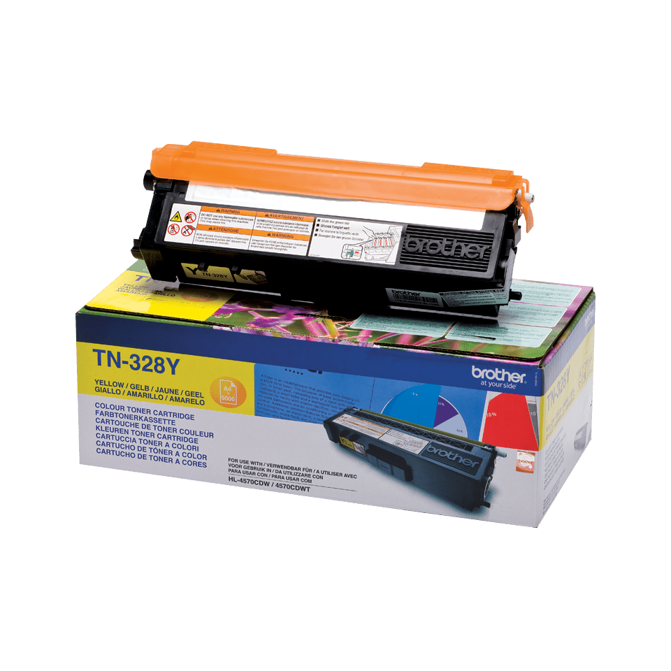 Toner Brother TN-328Y / TN328Y jaune XXL, 6 000 pages