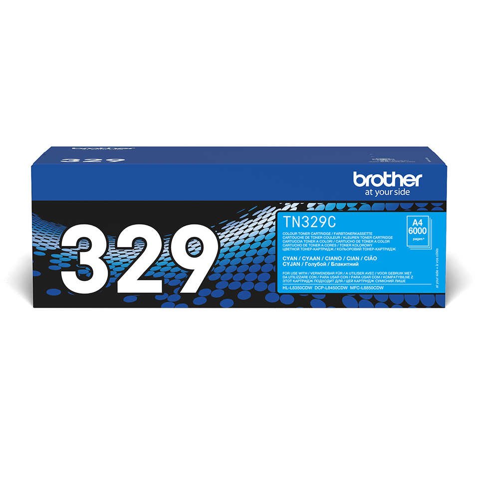 Brother TN-329C / TN329C cyan toner, 6,000 pages