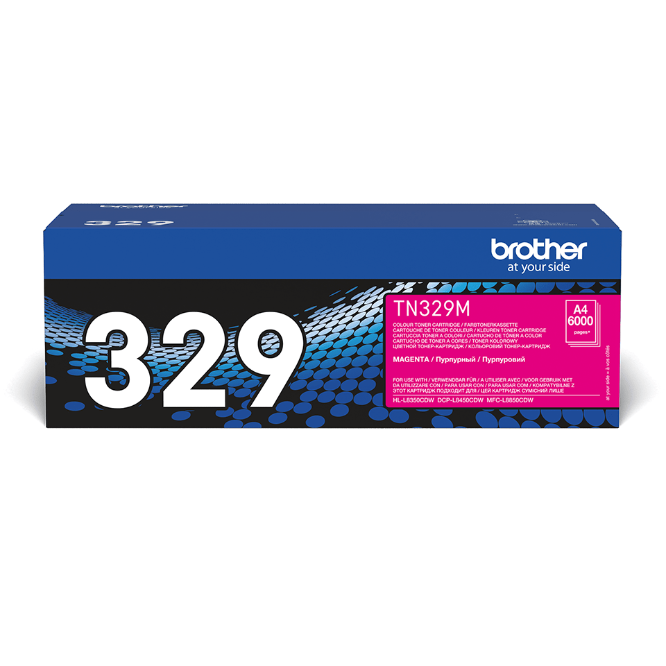 Brother TN-329M / TN329M magenta toner, 6,000 pages