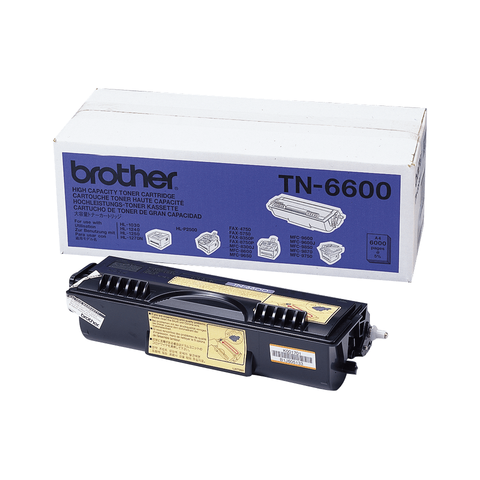 Toner Brother TN-6600 / TN6600 noir XL, 6 000 pages