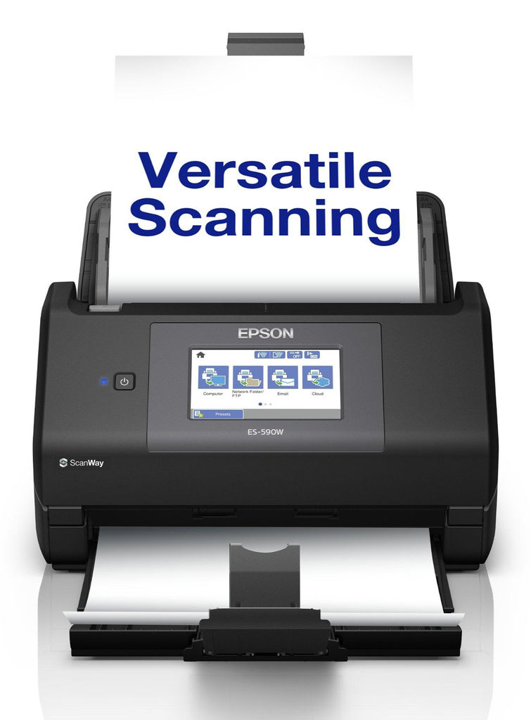 [B11B288401] Epson ES-590W document scanner, A4, 45 ppm