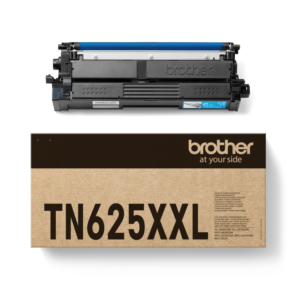 [TN625XXLC] Brother TN-625XXLC / TN625XXLC cyan toner XXL, 6,500 pages