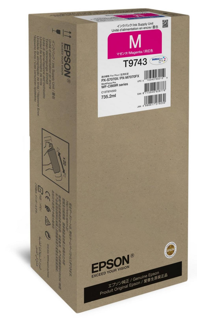 [C13T97430N] Epson magenta ink tank C13T97430N