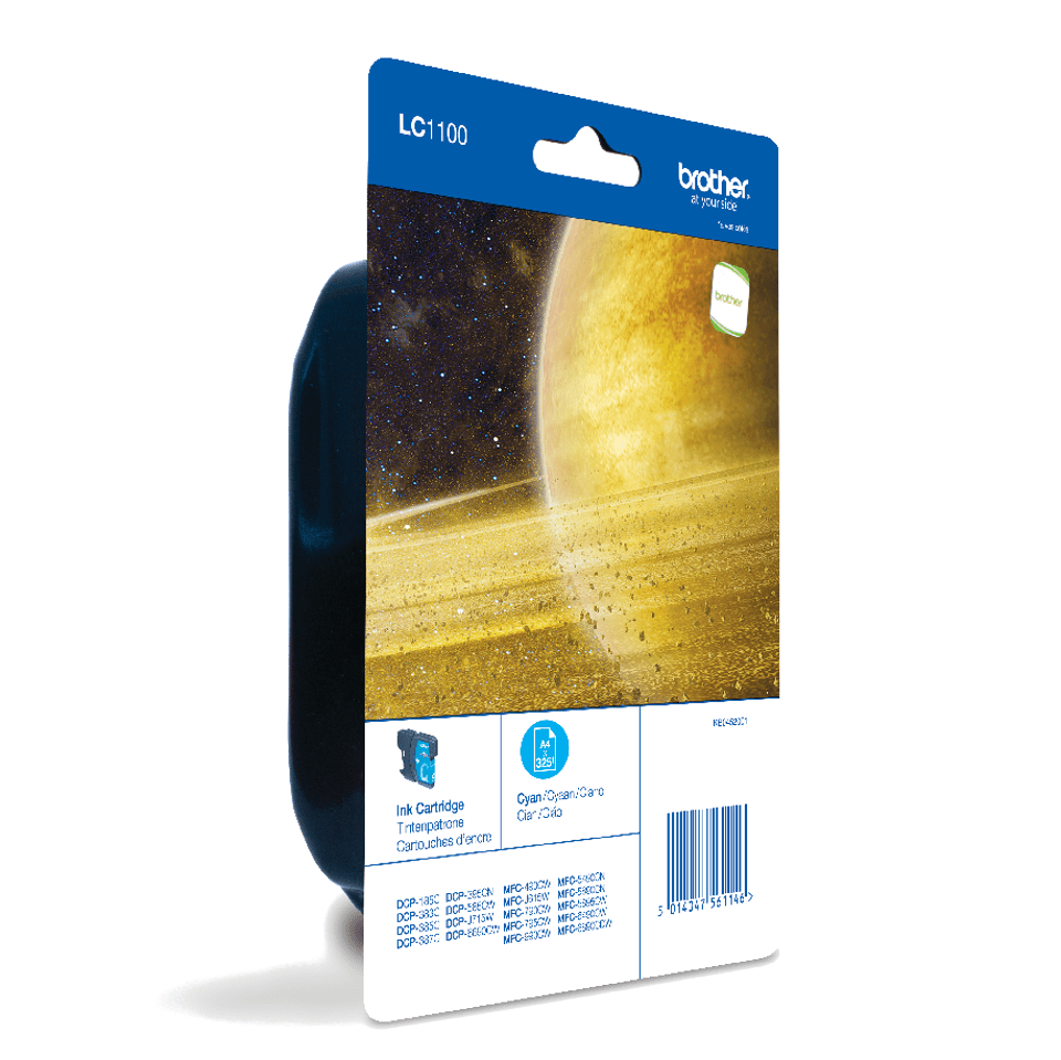 Cartouche d'encre Brother LC-1100CBP / LC1100CBP cyan, 325 pages
